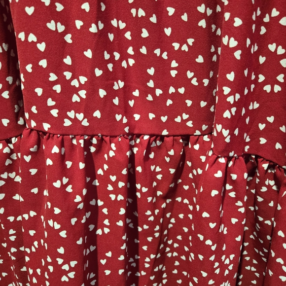 SHEIN Red Heart Midi Dress Plus Valentine's Day Feminine Sz 3XL - Picture 8 of 9